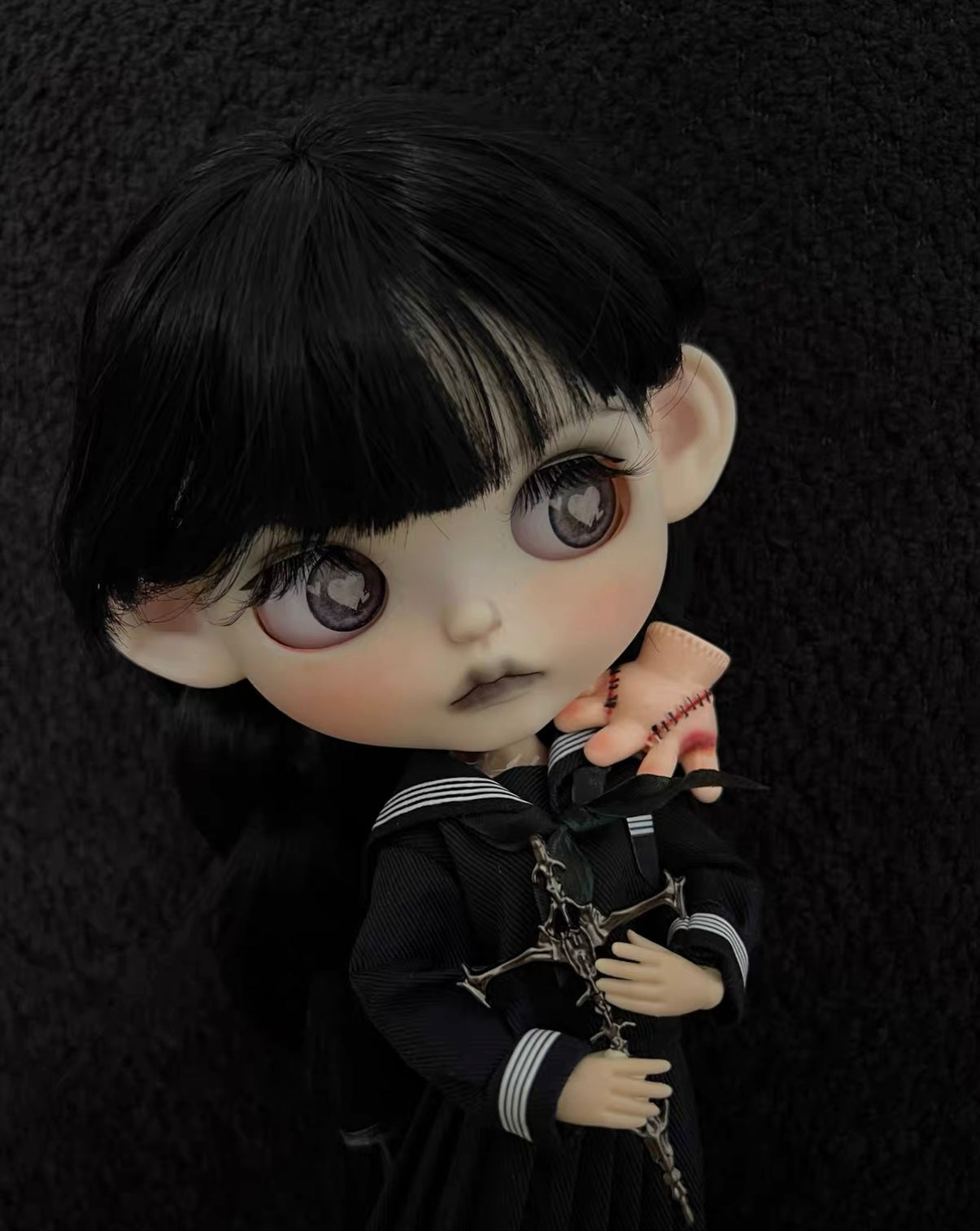 Suki Handmade Wednesday Gothic Blythe Doll | 7 Working Days
