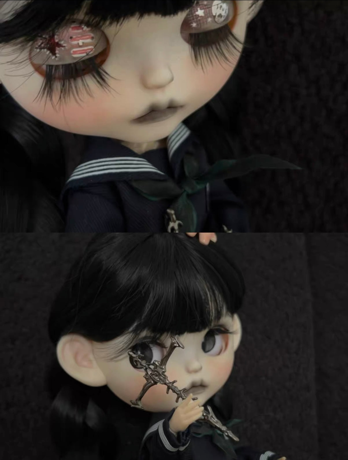 Suki Handmade Wednesday Gothic Blythe Doll | 7 Working Days