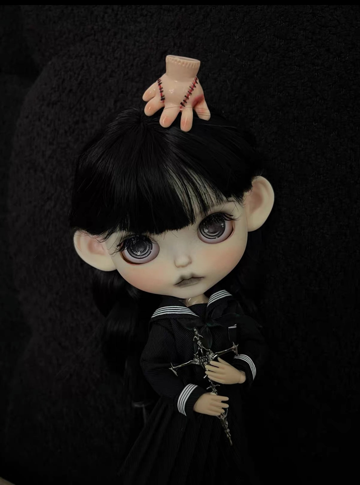 Suki Handmade Wednesday Gothic Blythe Doll | 7 Working Days