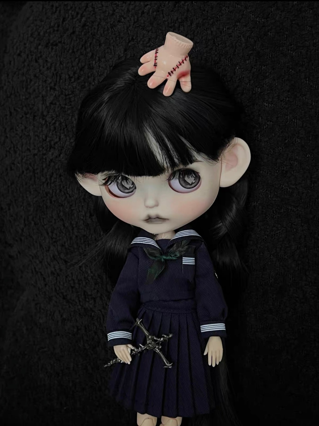 Suki Handmade Wednesday Gothic Blythe Doll | 7 Working Days